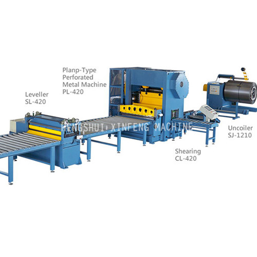 Expanded metal mesh line (roll in & panel out)